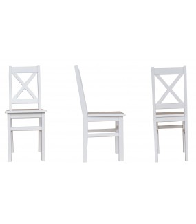 Krzesło sosnowe białe